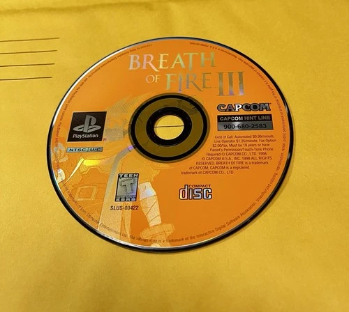 Breath of Fire III PlayStation 1 Black Label