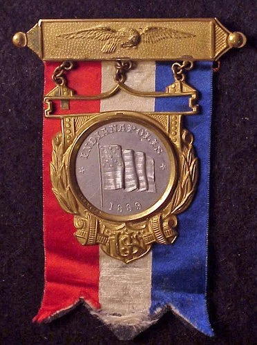 GAR Grand Army of Republic 1889 Civil War Veterans Reunion Medal Indianapolis