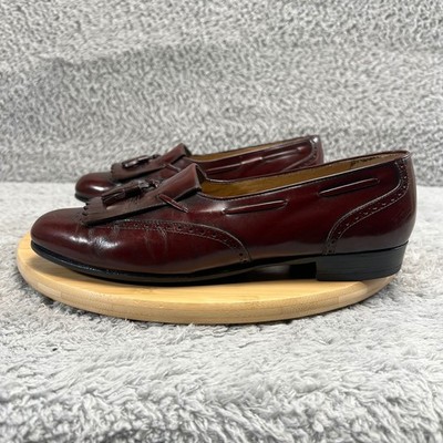 Salvatore Ferragamo Kiltie Tassel Loafers Mens 9 2E Oxblood