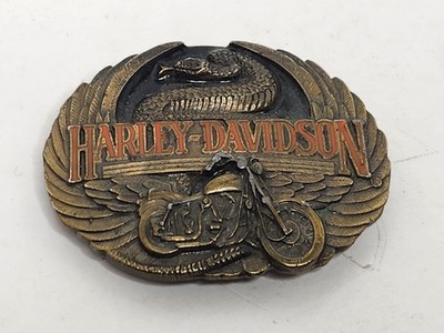 Rare 1991 Harley-Davidson Eagle Snake Harmony Design Belt Buckle Siskiyou M-88