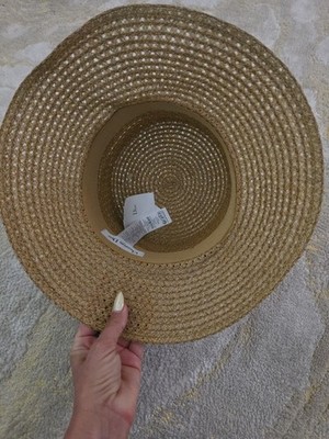 Dior bow vintage style beige women\'s summer straw hat Dior Straw Hat - Etsy main image 4