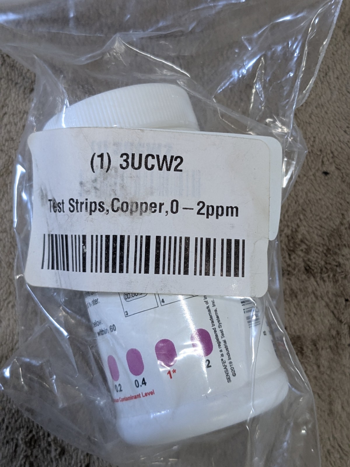 SenSafe John's Copper Check 480042 25 Test Strips Lot of 9 Bottles EXPIRED