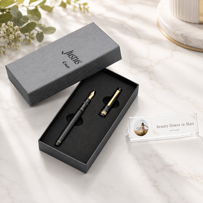 Pilot JUSTUS 95 Adjustable Nib Fountain Pen Fine Nib Stripe Black FJ-3MR-SB-F