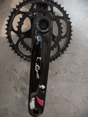 Pinarello MOST Kurbelgarnitur 175mm mit Doppelkettenblatt und FSA Lagern 