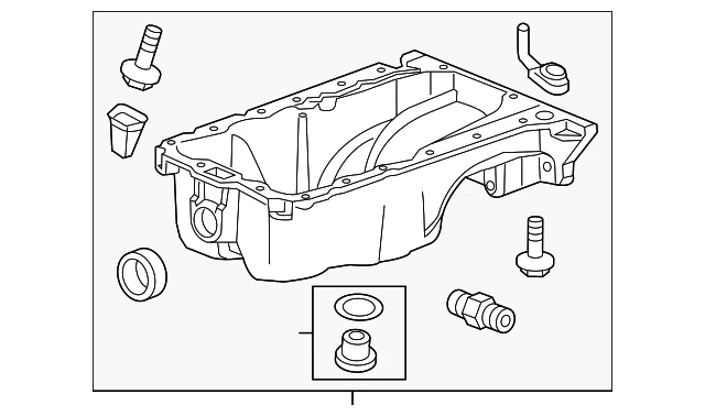 Genuine GM Engine Oil Pan 55573108 Foto 3 de 4