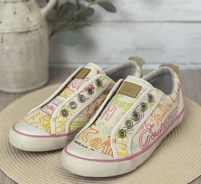 Coach Barrett Sneakers Multicolored Graffiti Womens Shoes Size 6B