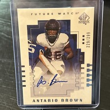 ANTARIO BROWN AUTO 2025 UD GOODWIN CHAMPIONS ON CARD AUTOGRAPH SP AUTHENTIC /299
