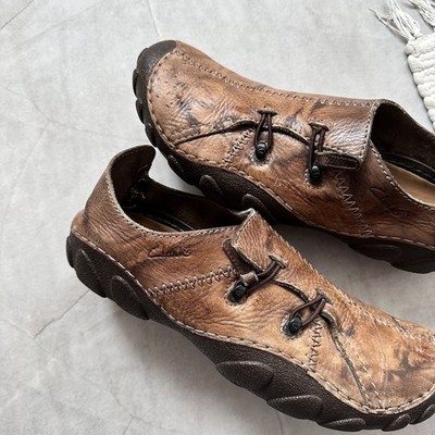 クラークス　clarks レザー　 MOMO spirit2 モカシン　ワラビー Vintage Clarks Momo Spirit 2 Slip On Sneakers Shoes Bikkembergs