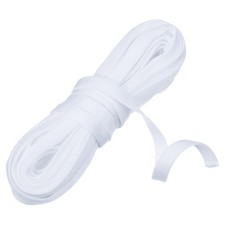 10 Yards Corset Boning Casing, 5/16" Nylon Plush Boning for Sewing, White