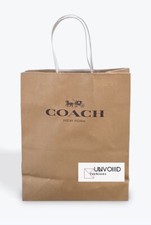 COACH NEW YORK  Paper Shopping/ Gifting Tote Bag Sz 8  X 10  Brown