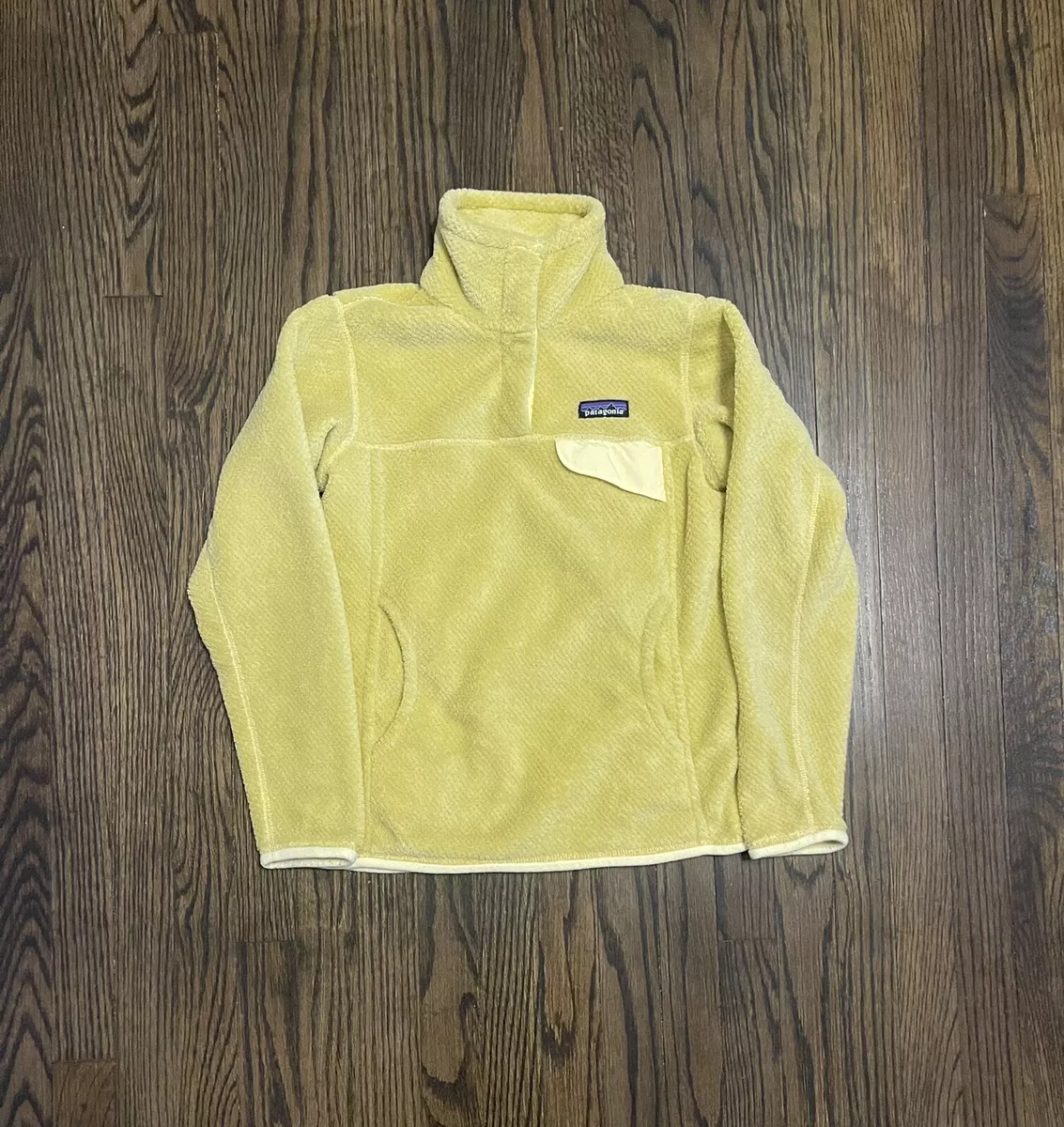 Women s Patagonia Re Tool Snap T Fleece Pullover Yellow Size Extra Small XS