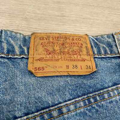 90s USA製 Levi's 565 WIDE LEG W33L13 90'S Levi's 565 LOOSE FIT WIDE LEG Straight Denim Pants Made