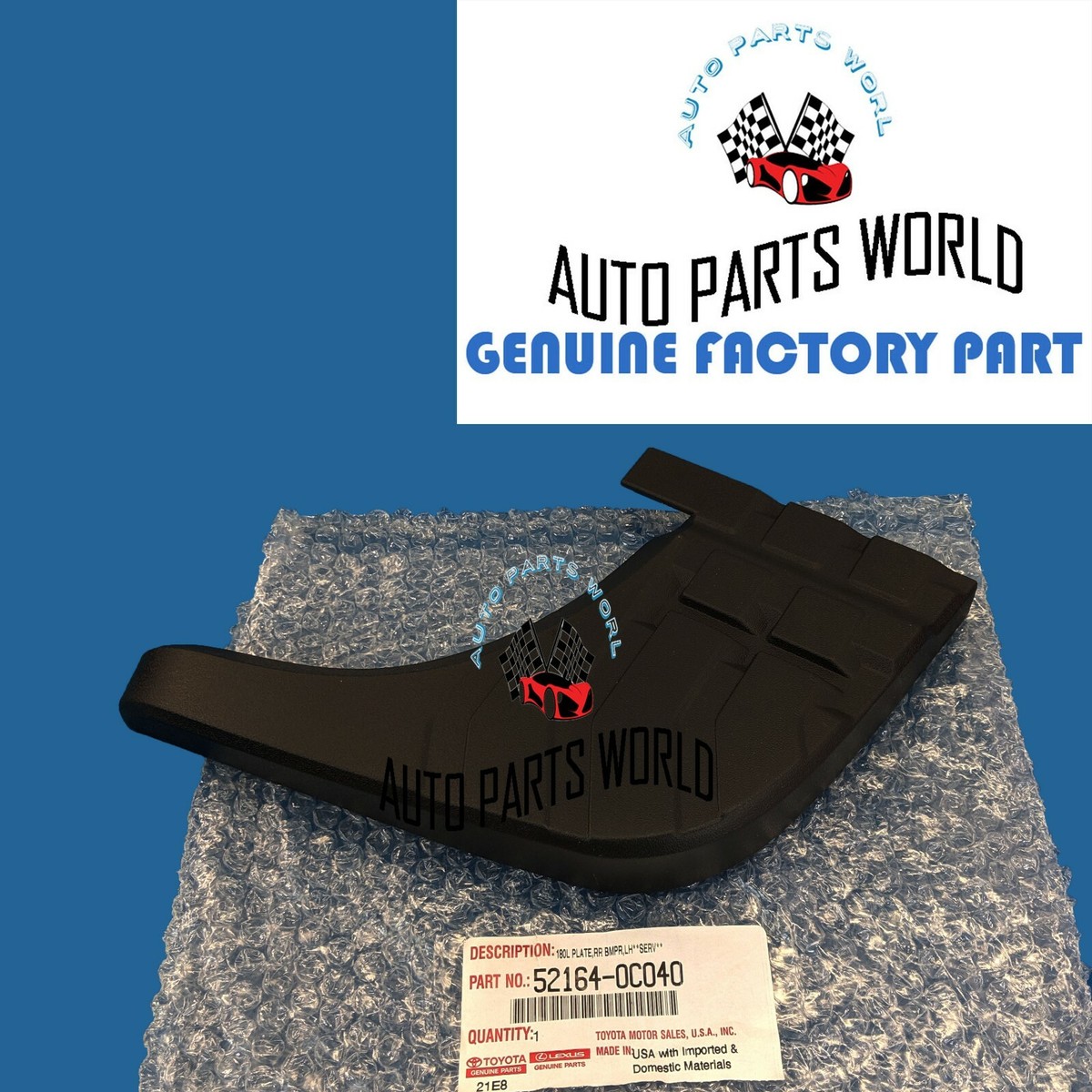 Genuine OEM Toyota 07-13 Tundra Left & Right Rear Bumper Step Pad