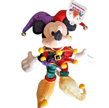 Tokyo Disneyland 15th Anniversary Mickey Mouse Jester Plush