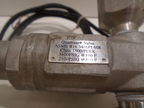 QUADRANT ASMEB16.34 BALL VALVE CLASS 1500 w/WIKA TRANSMITTER E-10 CABLE 2000PSI - Picture 4 of 8