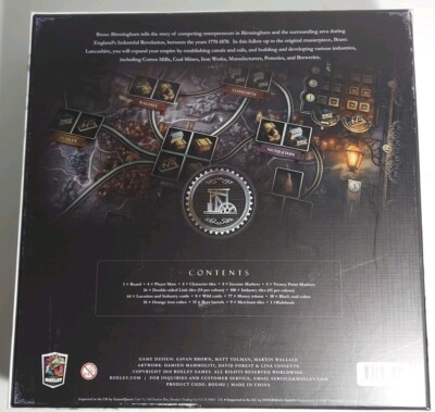Brass Birmingham Board Game - Open Box/ Unused Box Has Some
