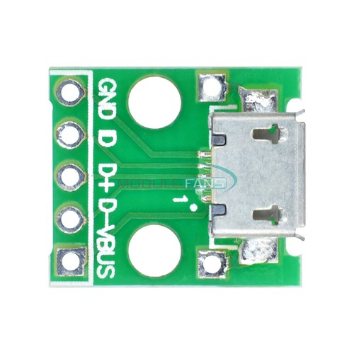 5/10/20PCS Female MICRO USB to DIP 5-Pin Pinboard 2.54mm micro USB type - Afbeelding 20 van 28