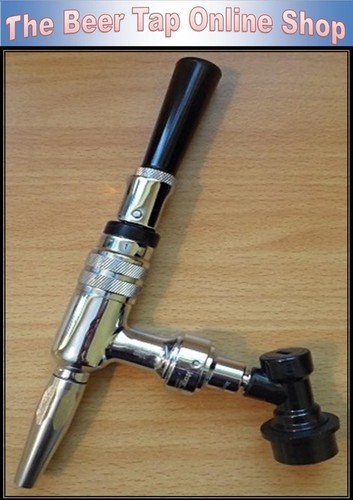 Cornelius / Corny Keg Stout Nitrogen Coffee Beer Tap + Pin, Ball Lock Disconnect - Picture 4 of 6