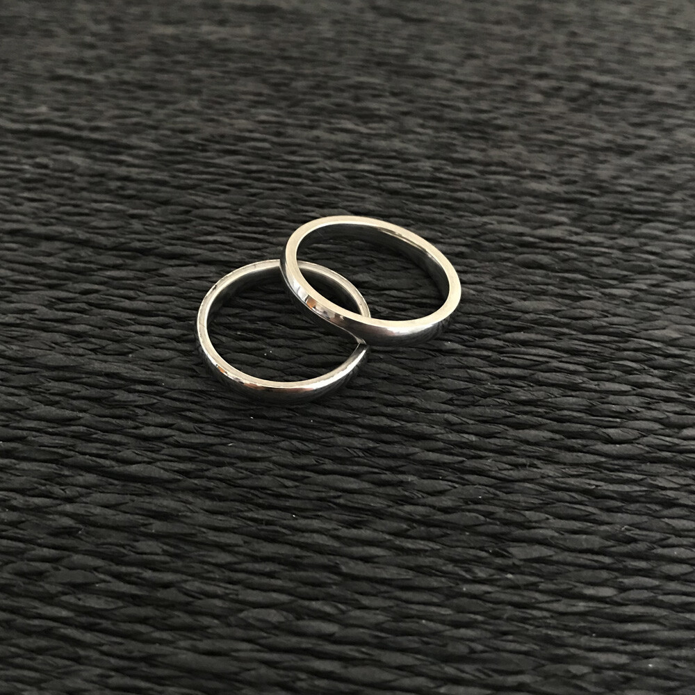 Anello In Argento Semplice, Fascia In Argento Semplice - Foto 4