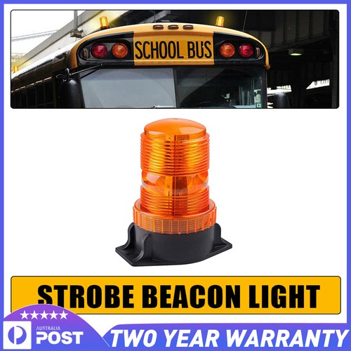 1PCS Emergency Beacon Strobe Amber 30LED Light Flashing Warning Rotating Lamp