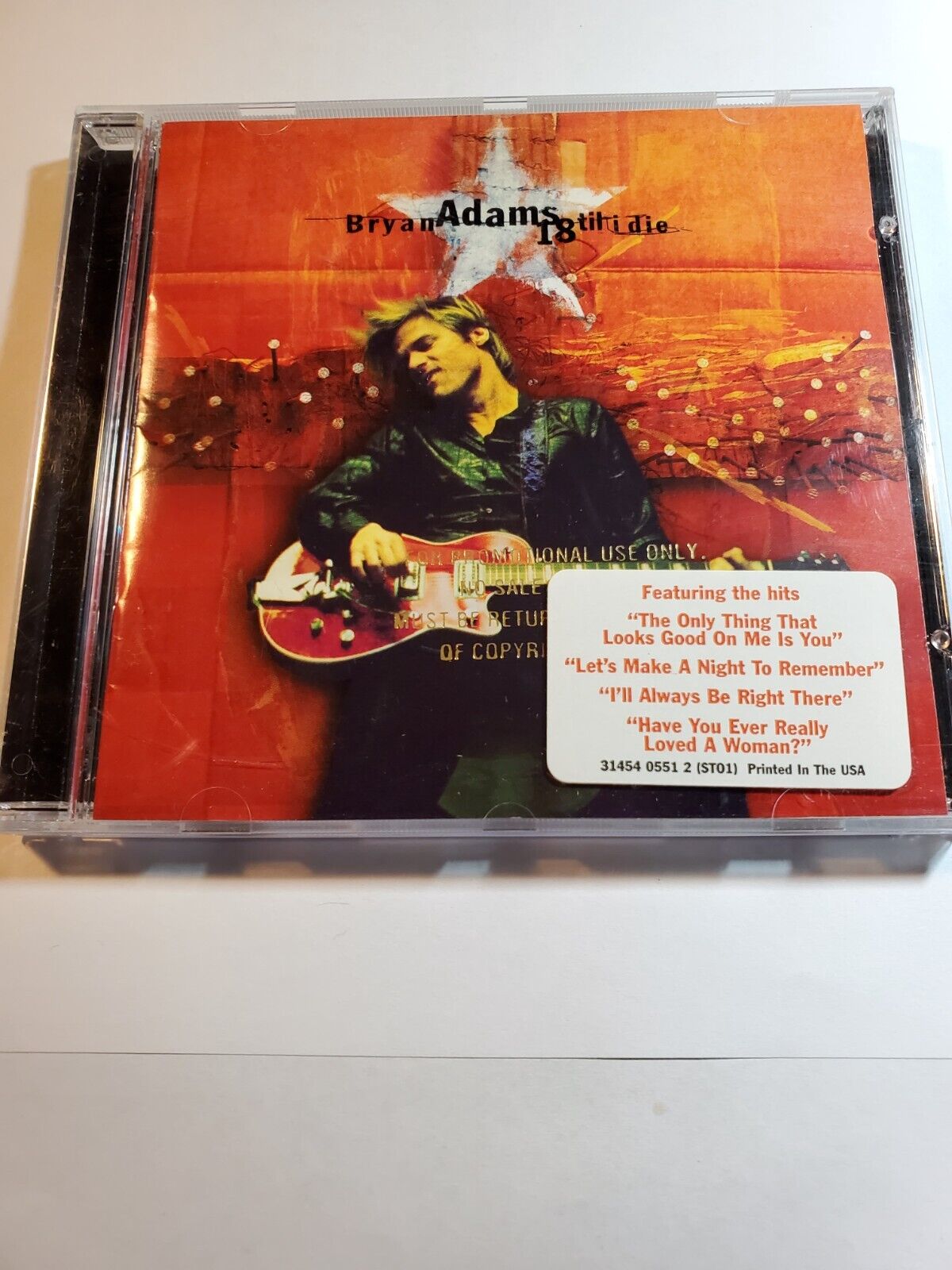 Bryan Adams- 18 Till I Die 1996 A&M Records VG+/EX CD29