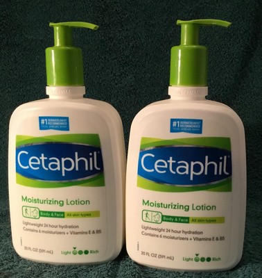 Cetaphil Moisturizing Cream (2 pack) (20 oz.) Dry Sensitive Skin Long Lasting 