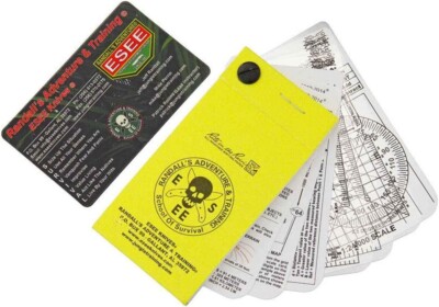ESEE Knives Randall's Adventure & Training Set of 7 Pocket Navigation Cards PNC