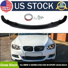 Gloss Black Front Bumper Lip Splitter For BMW 3 Series E92 E93 M Sport 10-13 LCI