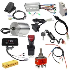 72V 3000W Brushless Electric Motor Kit Controller LCD Screen Golf Cart Go Kart