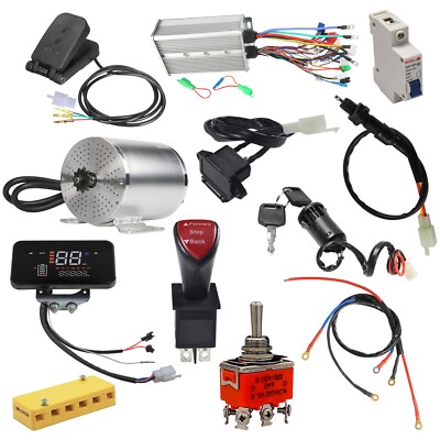 Kit Moteur Électrique Brushless À Courant Continu 48V 1000W Avec Controleur Et Accelerateur