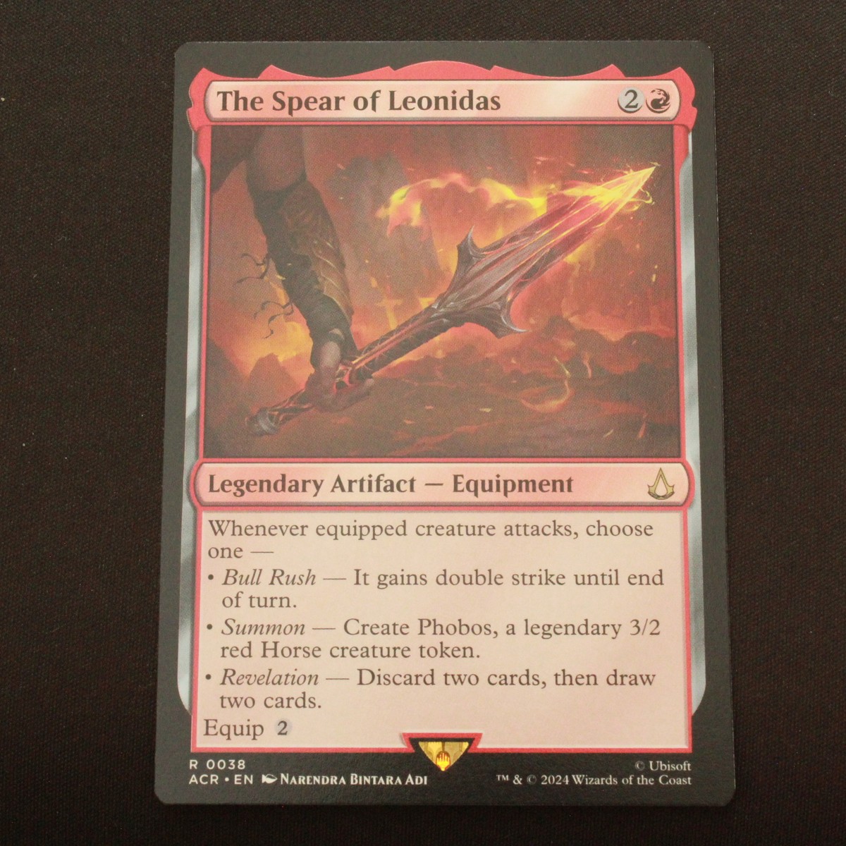 The Spear of Leonidas MTG Universes Beyond: Assassin's Creed Rare