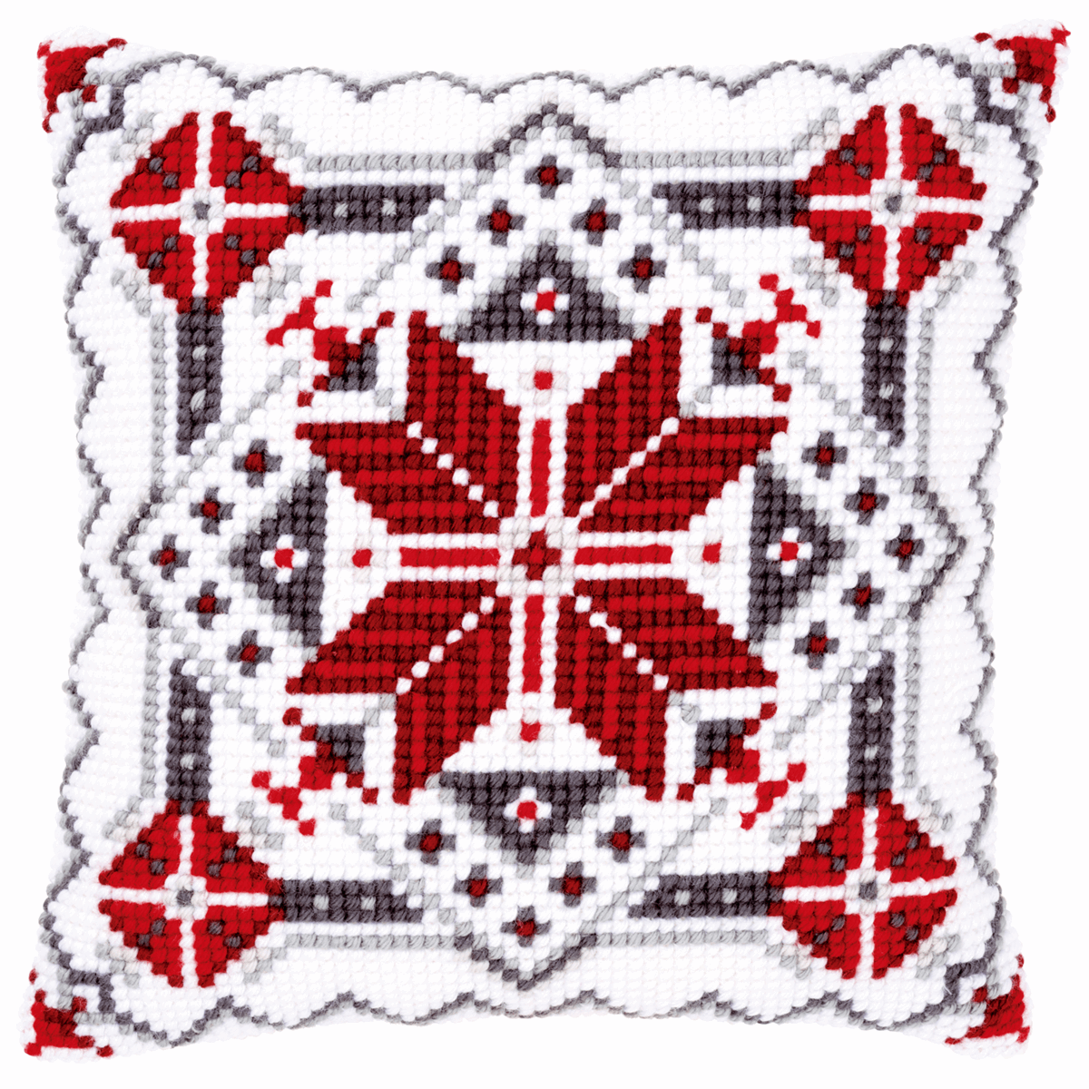 Vervaco Cross Stitch Kit: Cushion: Snow Crystal II - Image 2