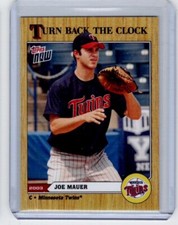 Joe Mauer 2024 Topps Now Road To Opening Day Turn Back The Clock Twins
