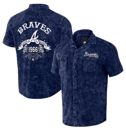 Men’s Darius Rucker Collection by Fanatics Navy Atlanta Braves Denim Team Color