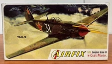 Vintage Airfix #1204-50  YAK-9 Craft-Master 1/72 Model Kit Plastic CV JD