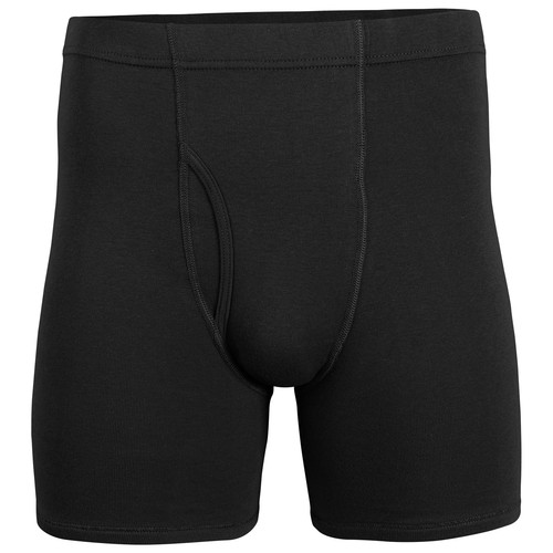 Gildan Men's Underwear Covered Waistband Boxer Briefs, Multipack, Black