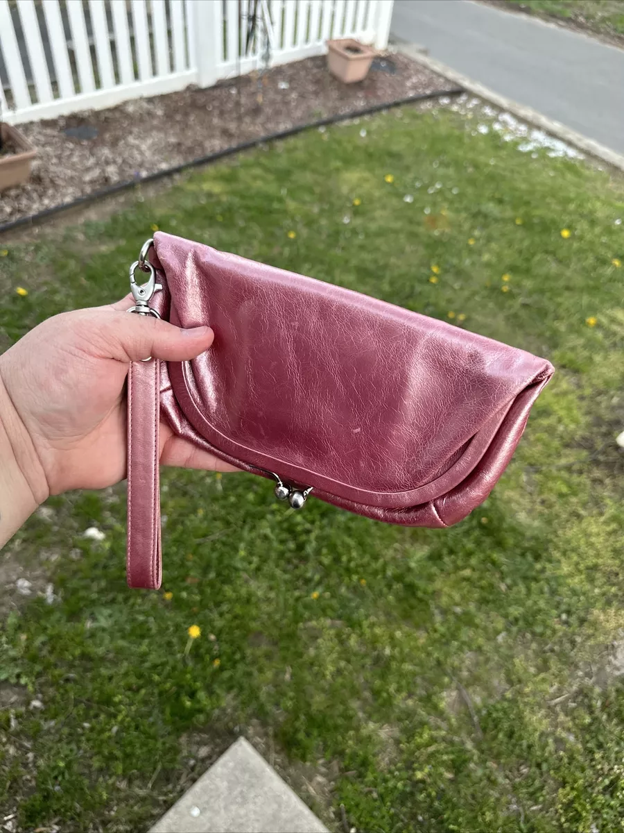 HOBO International Wallet Wristlet Metallic Pink | eBay