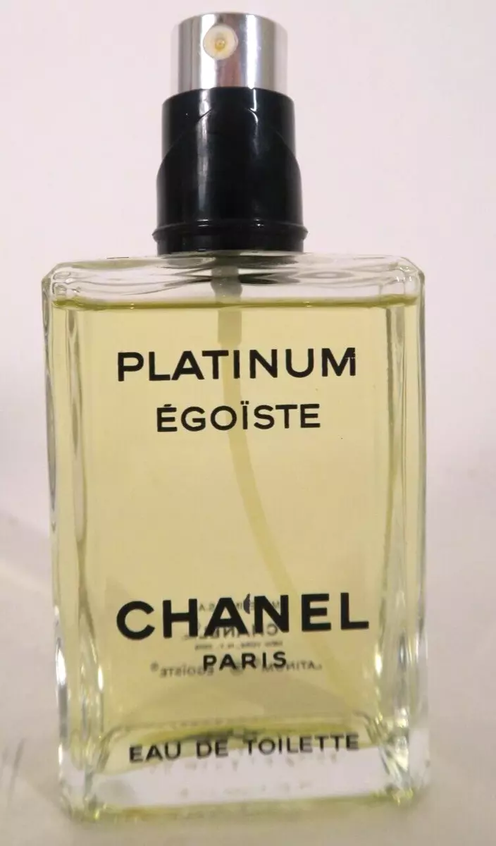 Vintage Chanel Platinum Egoiste 1990's 3.4 oz 100ML EDT Missing Cap