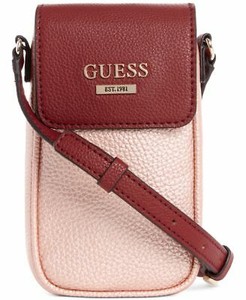 Guess Chit Chat Phone Case Crossbody Rose Gold Deep Red Maxxe Mini Logo Ebay