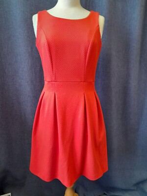 Orangy red dress, NEXT, size 8, hardly worn, on size 10-12 mannequin  UK