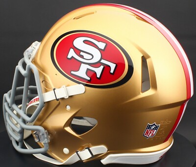 Riddell サンフランシスコ・フォーティナイナーズ ヘルメット オーダー］リデル NFL レプリカヘルメット（1/1サイズ） 49ers