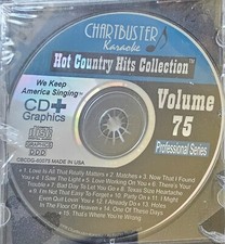 75 VOL HOT COUNTRY HITS PROFESSIONL SERIES CHARTBUSTERS KARAOKE CDG RARE