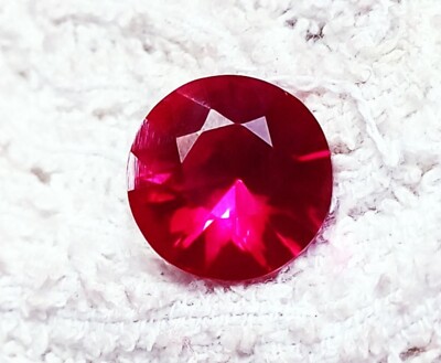 Natural Red Ruby 8.90+ Ct Certified Loose Gemstone Round Shape With Free Gift