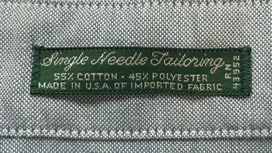 FILA Camicia elegante uomo Savile Row blu con bottoni manica corta taglia 16 5