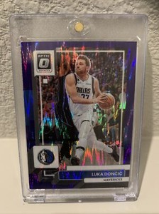2022-23 Donruss Optic Luka Doncic Purple Shock Prizm #160 Dallas Mavericks
