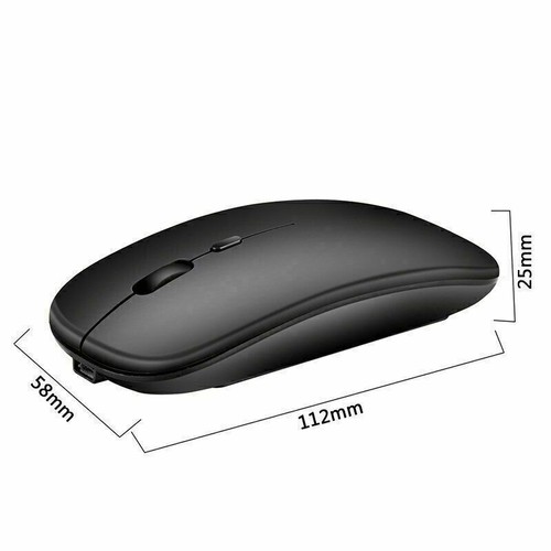 Optical Wireless Bluetooth 5.1 Slim Rechargeable Mouse for Laptop, Mac,iPad - Picture 6 of 7