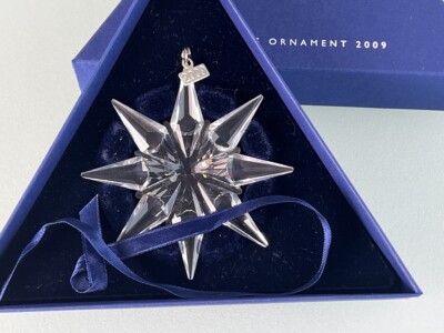 Swarovski 983702 Weihnachtsstern 2009 Ornament 7,5 cm + Mit Kiste - Top  Zustand