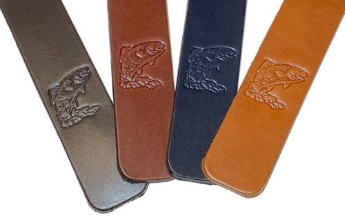 Bookmark Fishing gift Father's day Leather bookmark Mix And Match Colours Fish - Picture 4 of 6