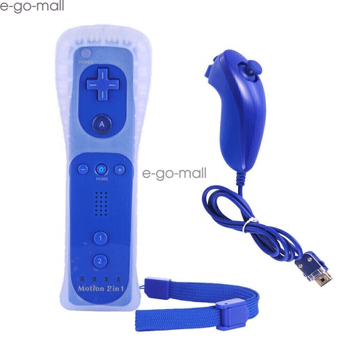 Wii Remote with Motion Plus & Shock Function Nunchuck for Wii & Wii U Console - Picture 5 of 65