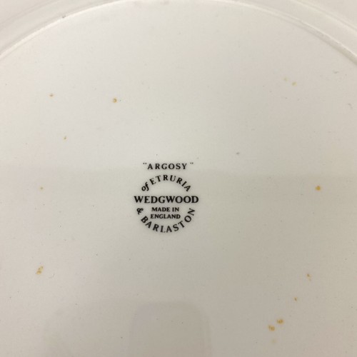 Wedgwood Argosy Etruria Black & Blue Floral Rim Dinner Plate 9899 - Picture 5 of 5